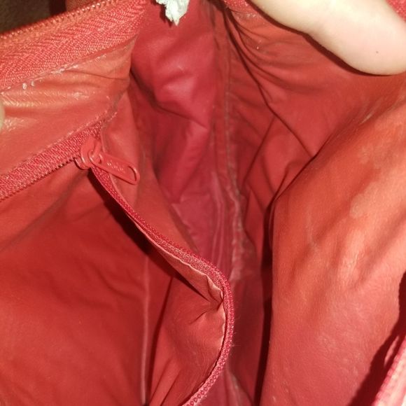 80's VR Classic Vintage Red Shoulder Bag - Picture 5 of 5